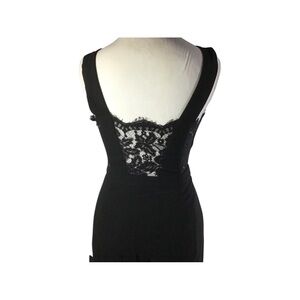 Lulus long black jumper with lace back